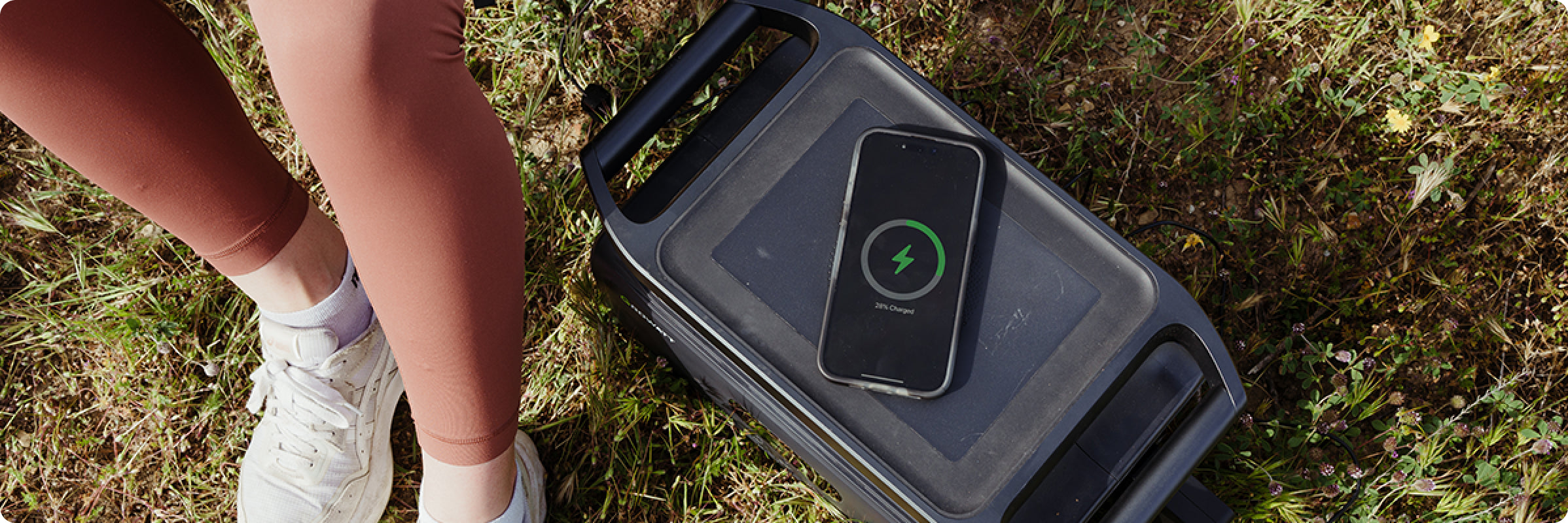 wireless charging of INFINITY 1300 LiFePO4 power station