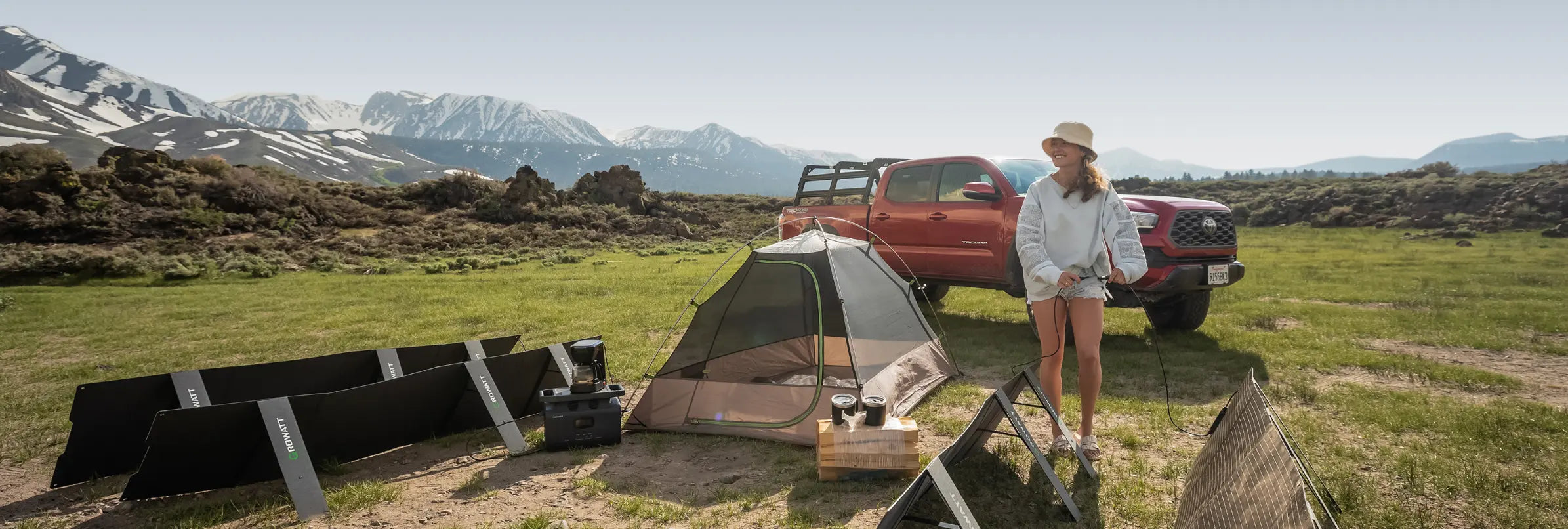 Growatt solar panels using in camping - prime day sale