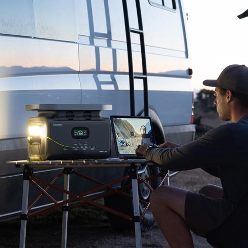 Growatt power station for van life