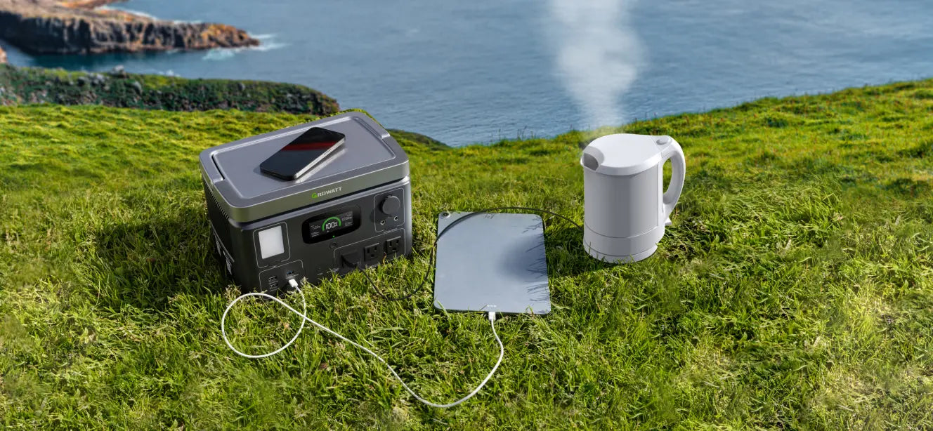 using a solar generator for camping