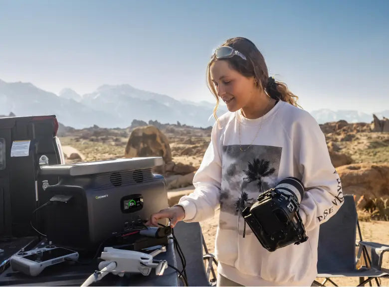 safe use with growatt solar generator