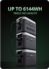 Capacity up to 6144Wh solar power generator