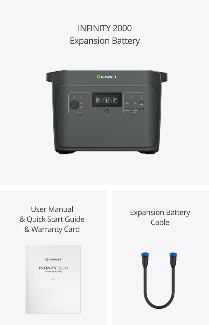 Growatt INFINITY 2000 extra battery package