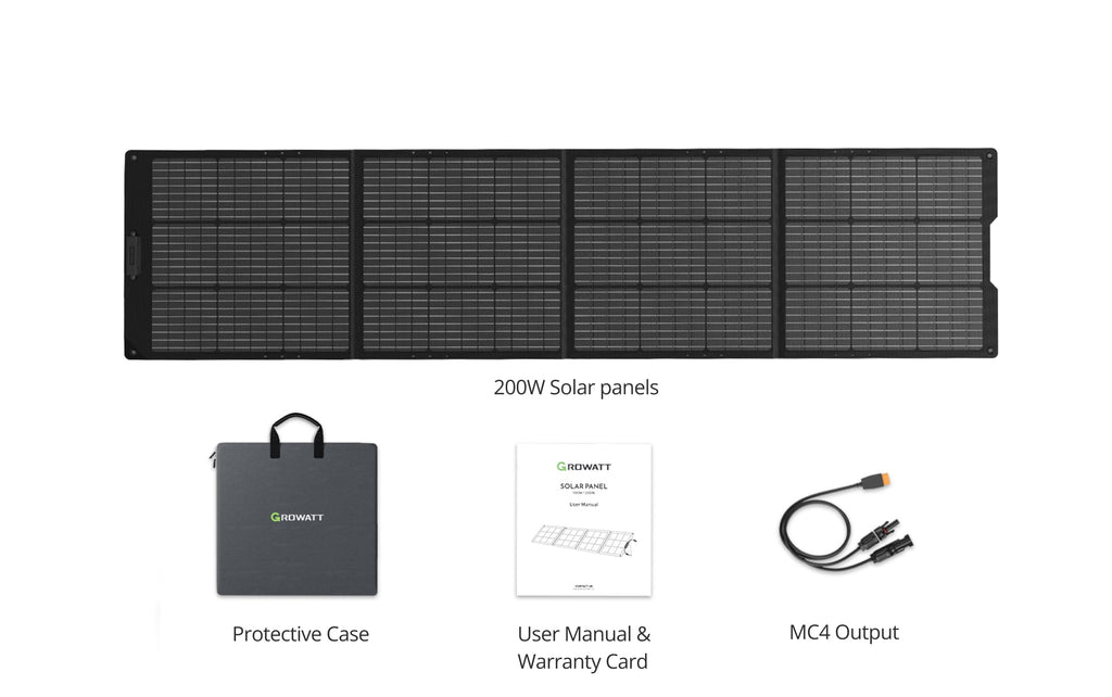 Growatt 200W Solar Panel