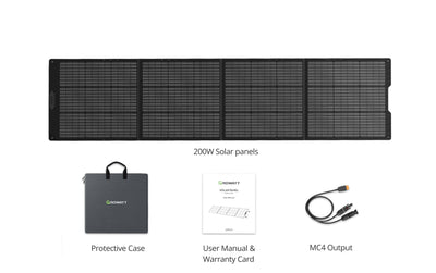 200w portable solar panel kit