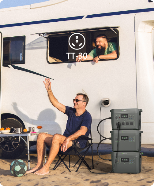 INFINITY 2000 charging with RV TT-30