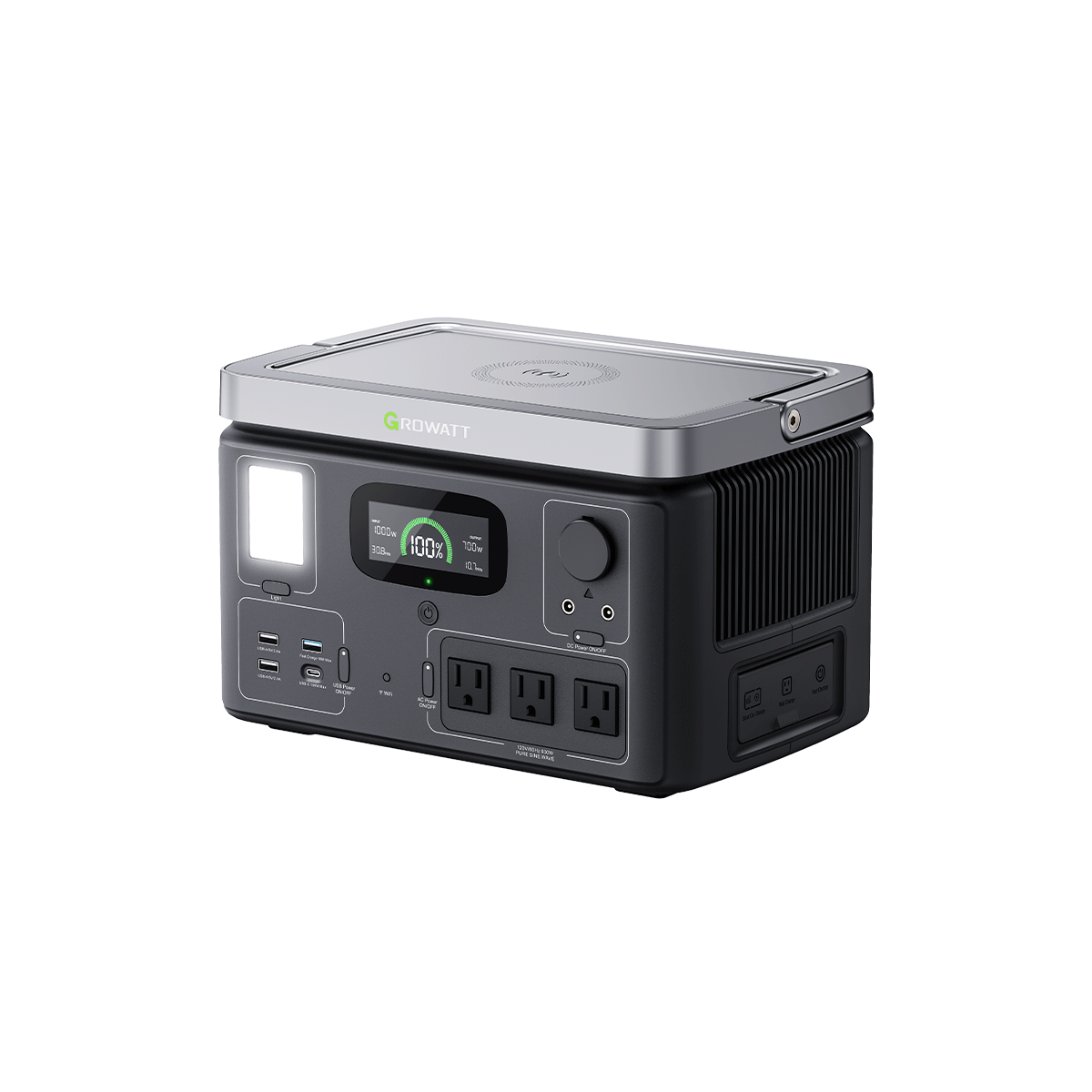 Growatt VITA 550 Portable Power Station, 600W 538Wh