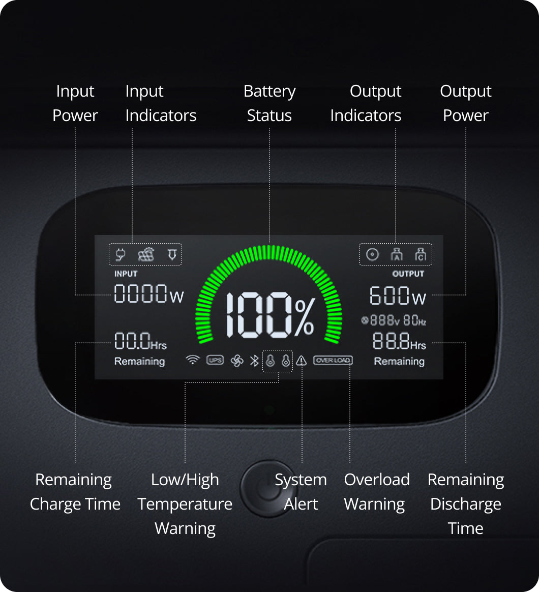 LCD display of VITA 550