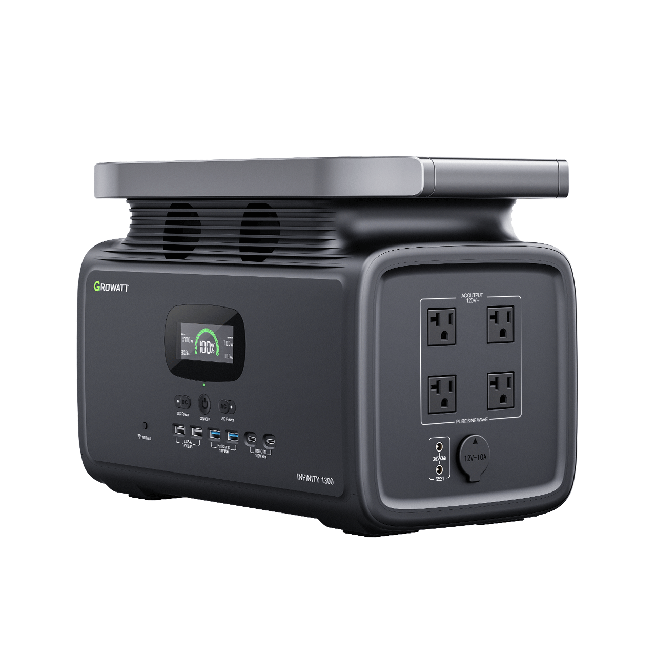 Battery Powered Generator 3000 Life Cycles with LiFePO4 Growatt