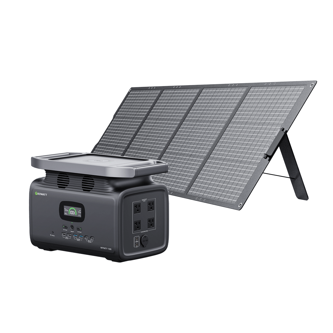 Solar shop powered generator
